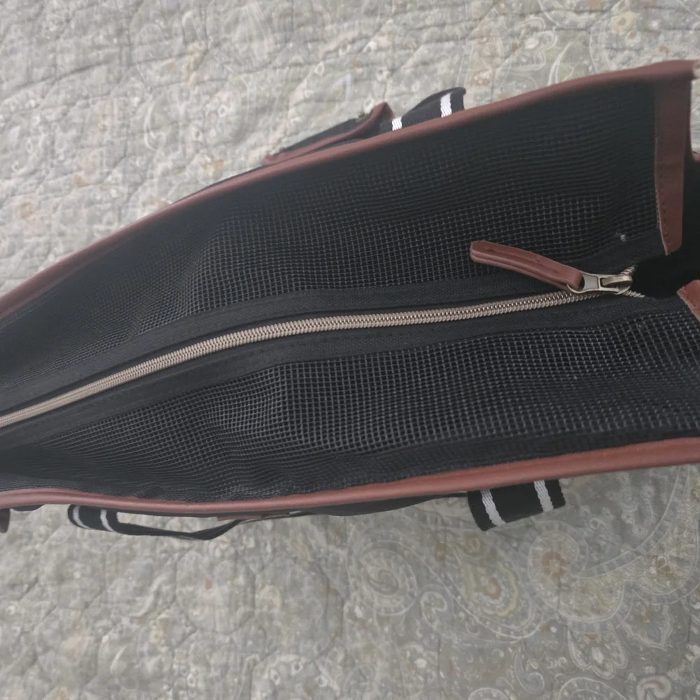 Black and Brown Pet Bag